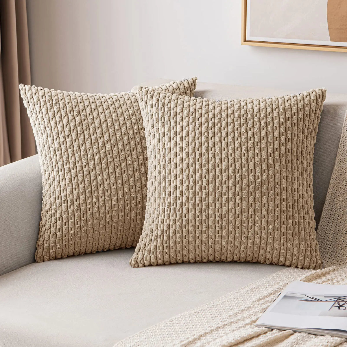 Alba Velvet Knit Cushion Cover - 40 x 40cm Cover Only / Elowen