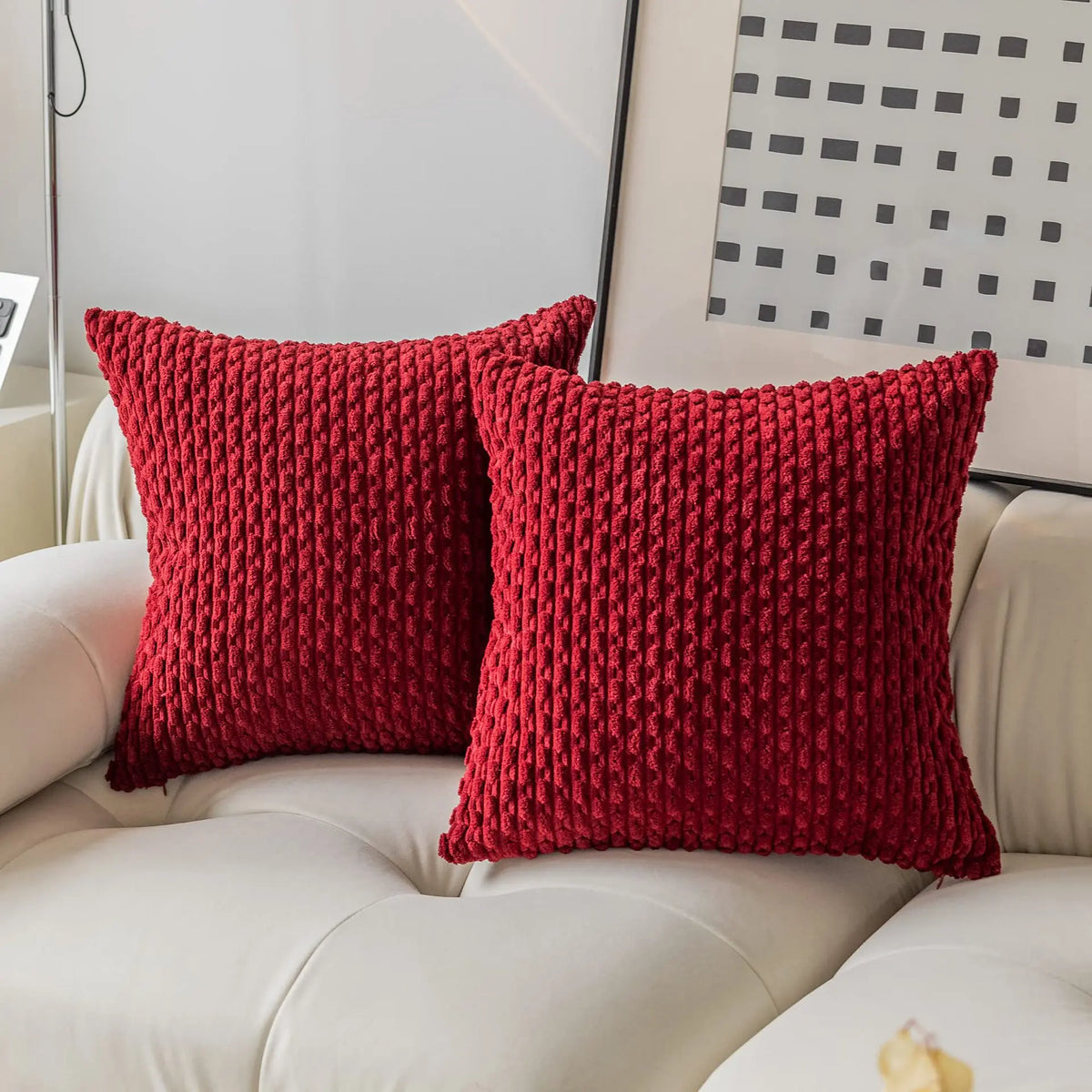 Alba Velvet Knit Cushion Cover - 40 x 40cm Cover Only / Laurel