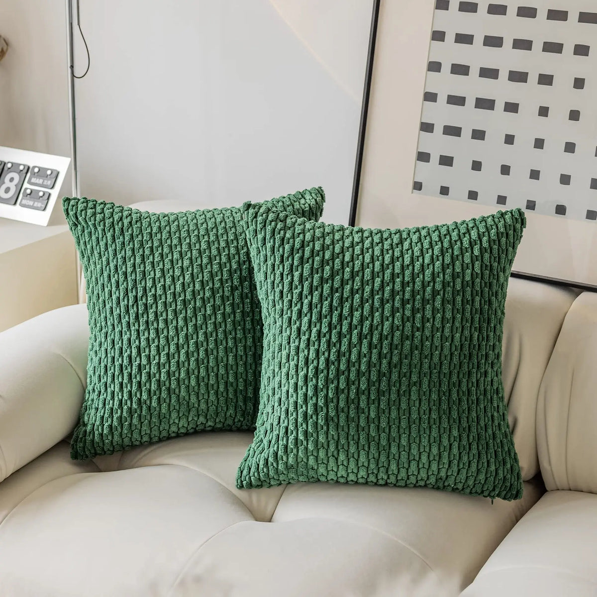 Alba Velvet Knit Cushion Cover - 40 x 40cm Cover Only / Meribel
