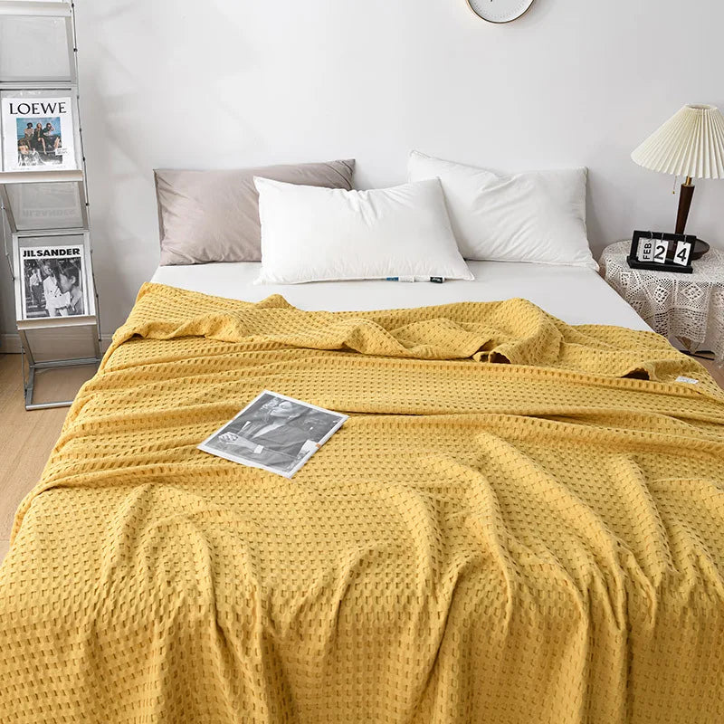 Alder Cotton Check Throw - 100 x 150cm / Bellagio Aster