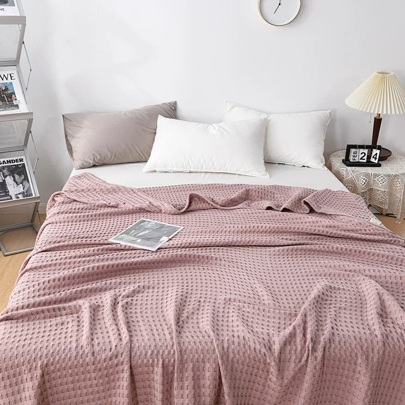 Alder Cotton Check Throw - 100 x 150cm / Marceau Luxe