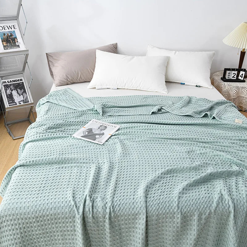 Alder Cotton Check Throw - 100 x 150cm / Primrose Loom