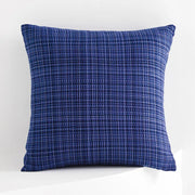 Alder Cotton-Linen Cushion Cover - 45 x 45cm Cover Only / Blue