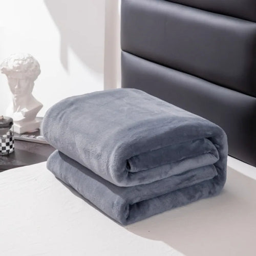 Alpine Plush Fleece Throw - 100 x 150cm / Grey