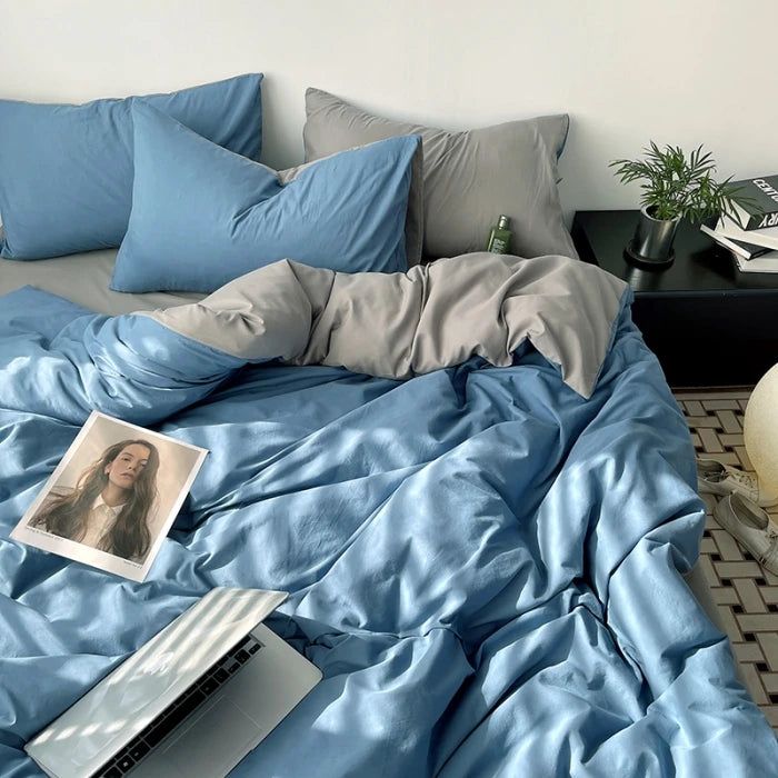 Arden Cotton Duvet Cover Set - Double / Lumiere Morley