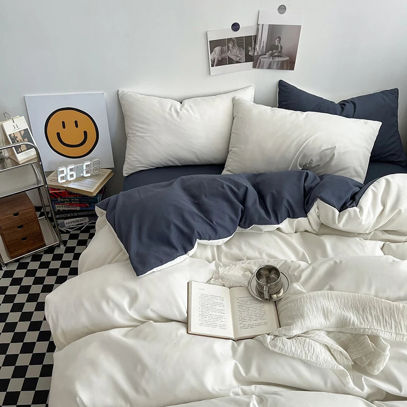 Arden Cotton Duvet Cover Set - Double / Mayfair Caldera