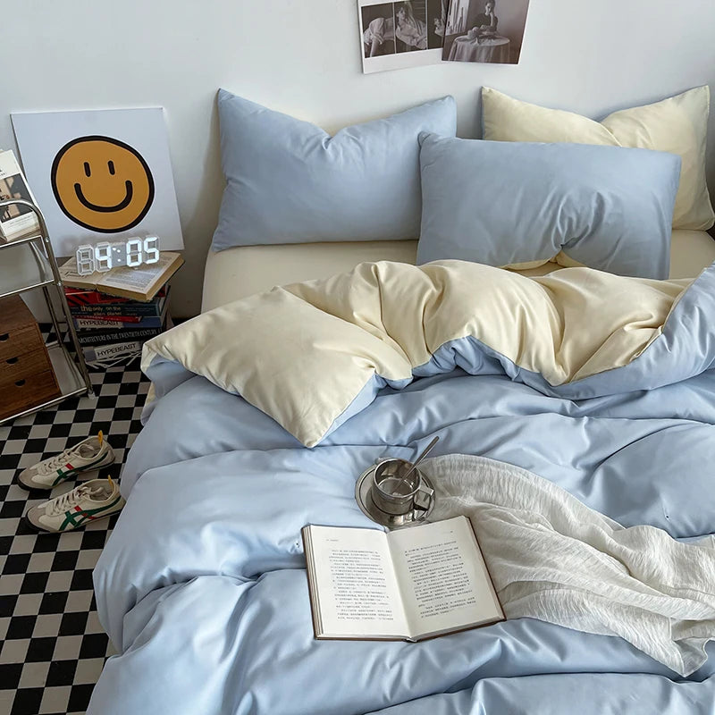 Arden Cotton Duvet Cover Set - Double / Opaline Kensal