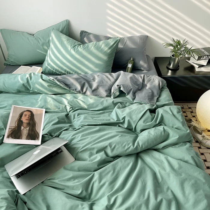Arden Cotton Duvet Cover Set - Double / Prism Sorrento