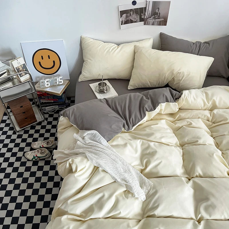 Arden Cotton Duvet Cover Set - Double / Serevain Rosedale