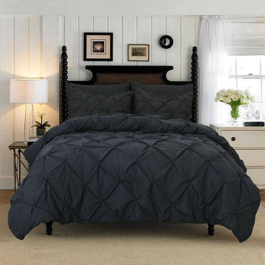 Ashby Cotton Pinch Pleat Duvet Cover Set - UK Single / Ashby Atelier