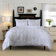 Ashby Cotton Pinch Pleat Duvet Cover Set - UK Single / Kensington Ciel