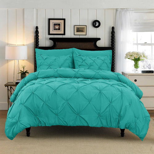 Ashby Cotton Pinch Pleat Duvet Cover Set - UK Single / Portofino Atelier