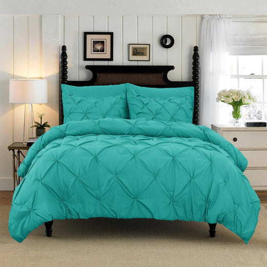 Ashby Cotton Pinch Pleat Duvet Cover Set - UK Single / Portofino Atelier