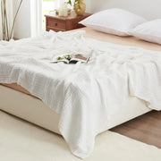 Aspen Cotton Throw - 130 x 150cm / White