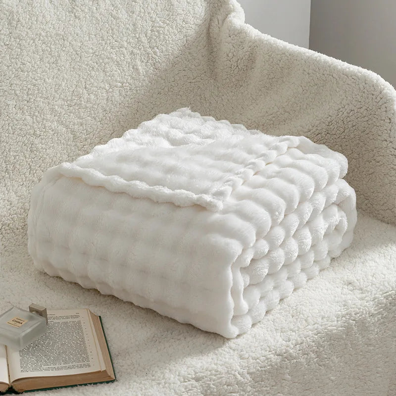 Aspen Faux Fur Knit Throw - 100 x 150cm / Marceau
