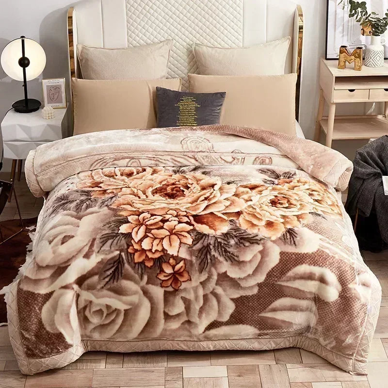 Aspen Plush Fleece Blanket - 150 x 200cm / Burgundy