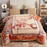 Aspen Plush Fleece Blanket - 150 x 200cm / Orange