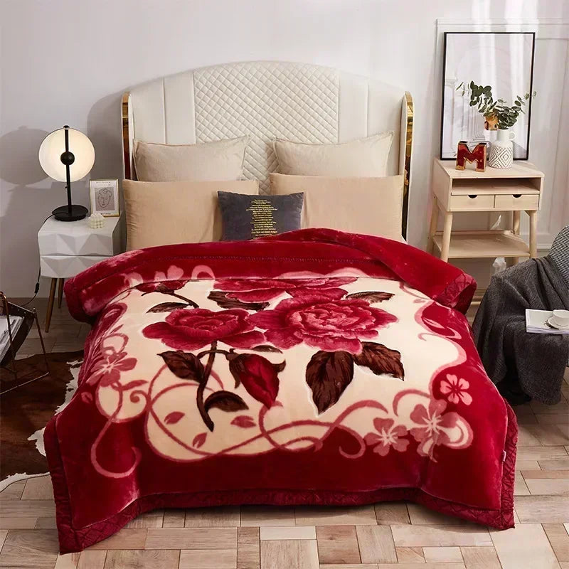 Aspen Plush Fleece Blanket - 150 x 200cm / Purple