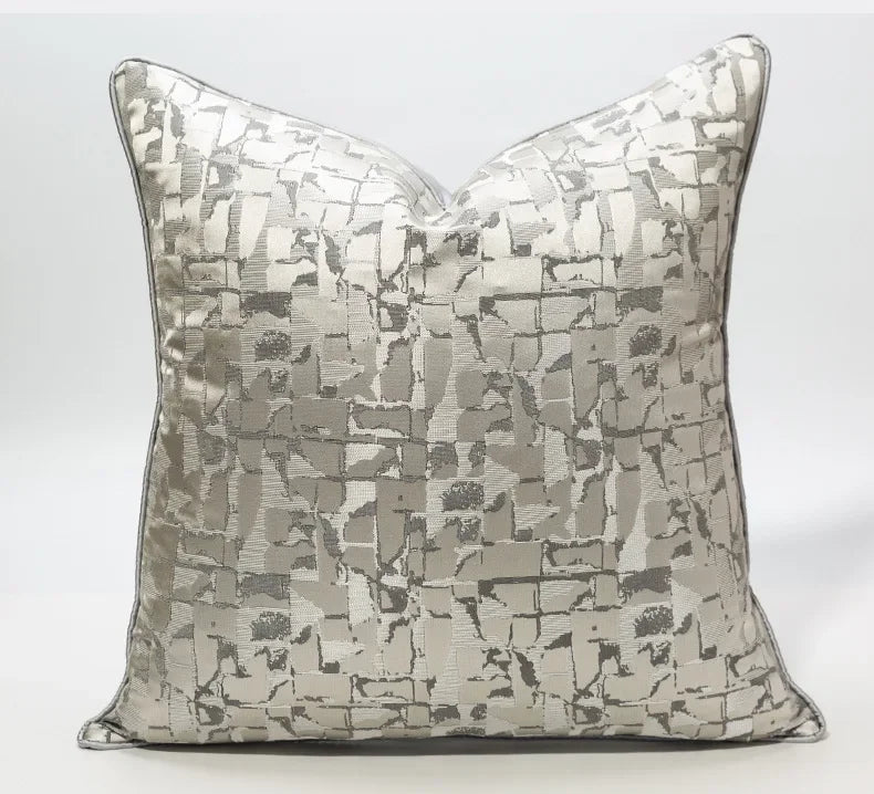 Asti Chenille Jacquard Cushion Cover - 30 x 50cm Cover Only / Monolith Auburn