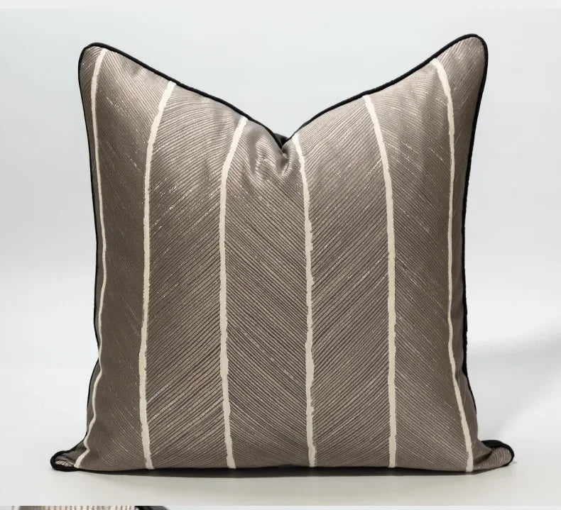Asti Chenille Jacquard Cushion Cover - 30 x 50cm Cover Only / Petalia Maison