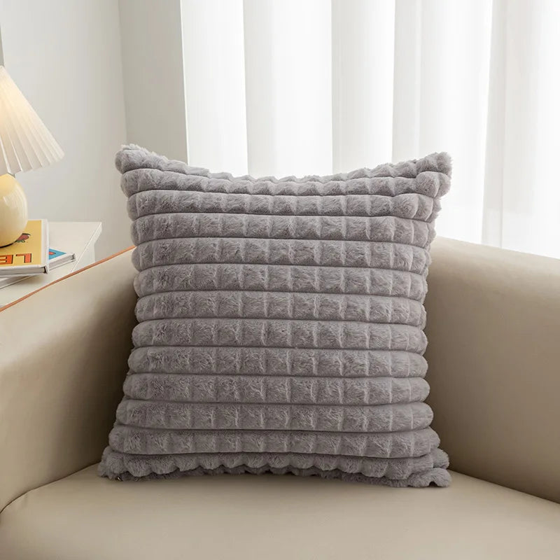 Astoria Faux Fur Cushion Cover - 45 x 45cm Cover Only / Laurel