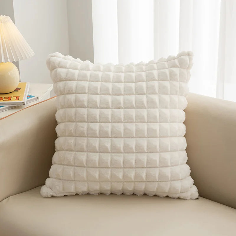 Astoria Faux Fur Cushion Cover - 45 x 45cm Cover Only / Roselle
