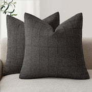 Atelier Linen Embroidered Cushion Cover - 40 x 40cm Cover Only / Florin Atelier