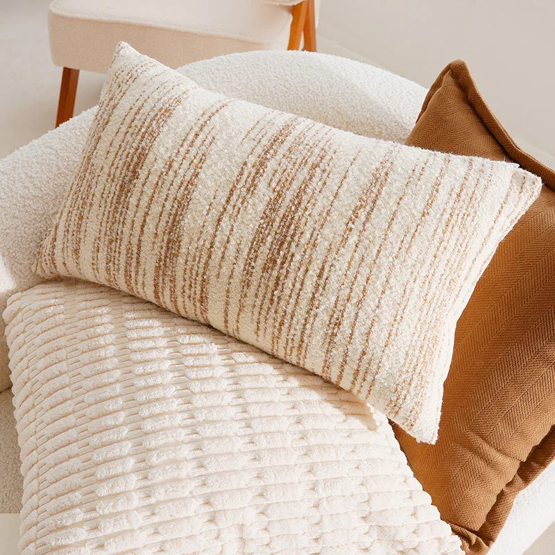 Aurelia Chenille Embroidered Cushion Cover - 30 x 50cm Cover Only / Meribel