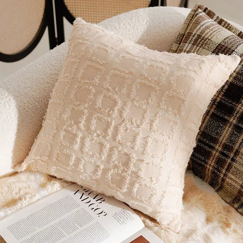 Aurelia Chenille Embroidered Cushion Cover - 45 x 45cm Cover Only / Aurelle