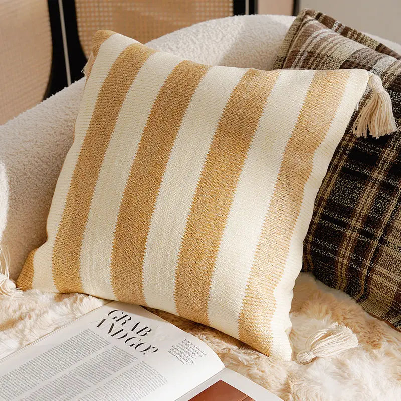 Aurelia Chenille Embroidered Cushion Cover - 45 x 45cm Cover Only / Camellia II