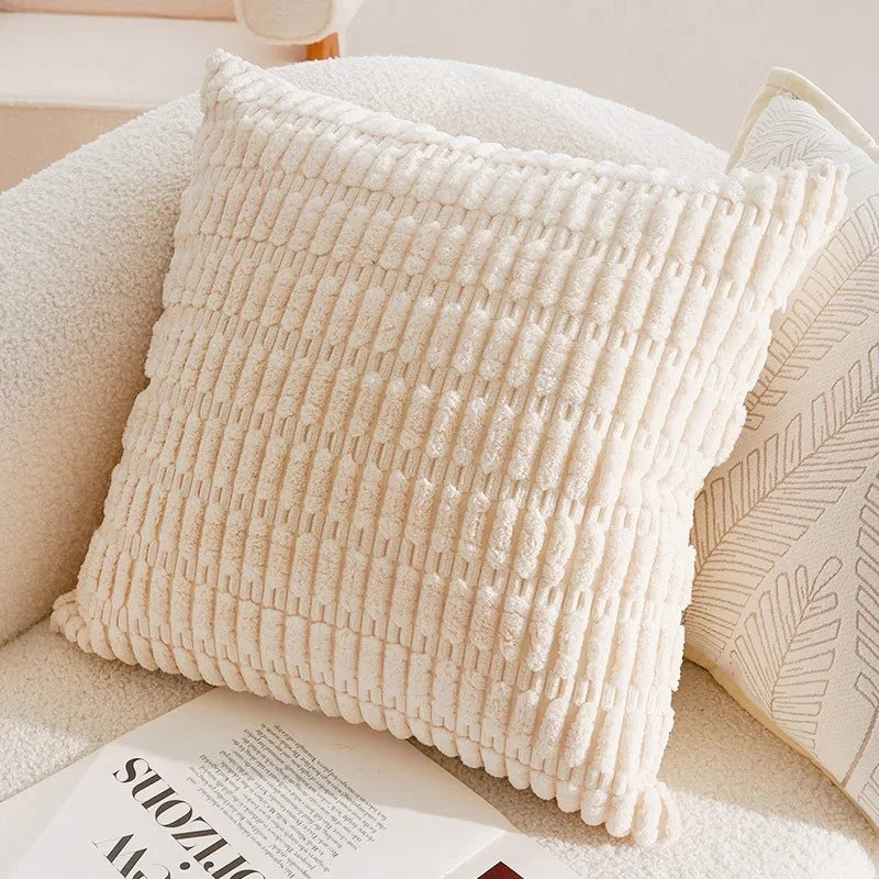 Aurelia Chenille Embroidered Cushion Cover - 45 x 45cm Cover Only / Celeste I