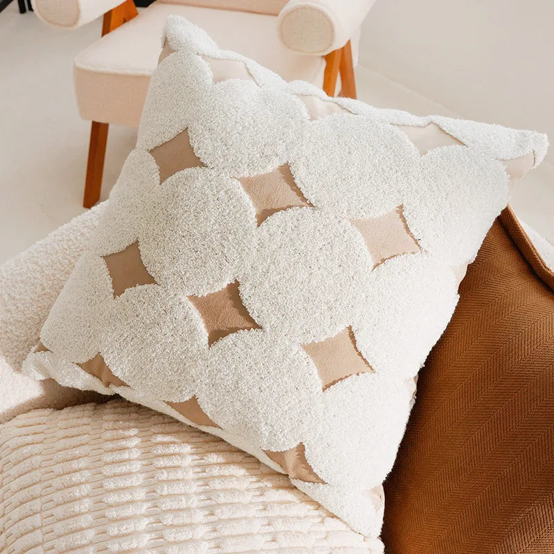 Aurelia Chenille Embroidered Cushion Cover - 45 x 45cm Cover Only / Claridge