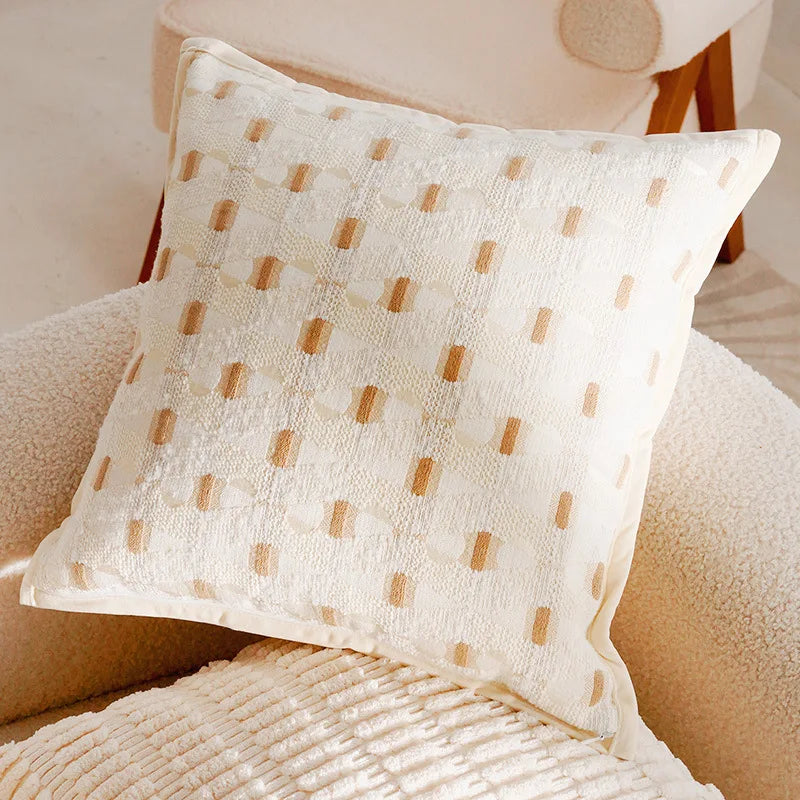 Aurelia Chenille Embroidered Cushion Cover - 45 x 45cm Cover Only / Florin