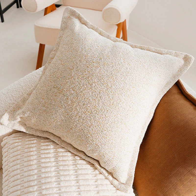Aurelia Chenille Embroidered Cushion Cover - 45 x 45cm Cover Only / Isola