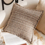 Aurelia Chenille Embroidered Cushion Cover - 45 x 45cm Cover Only / Plum