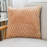 Aveline Faux Fur Cushion Cover - 43 x 43cm Cover Only / Khaki
