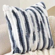Aveline Faux Fur Stripe Cushion Cover - 45 x 45cm / Radley Eden