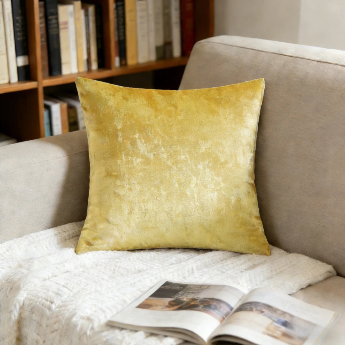 Aveline Velvet Cushion Cover - 45 x 45cm Cover Only / Roselle