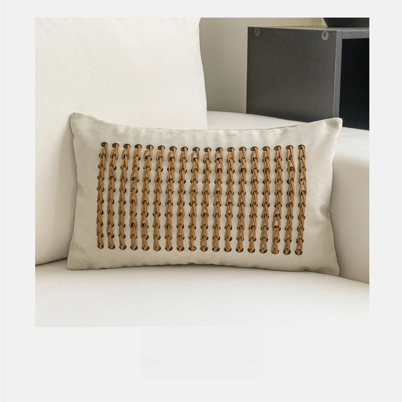 Avon Chenille Jacquard Cushion Cover - Mariner Aster
