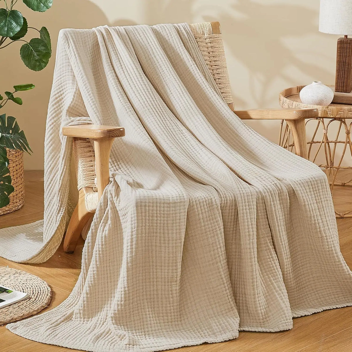 Avon Cotton Knit Throw - 130 x 150cm / Aveline