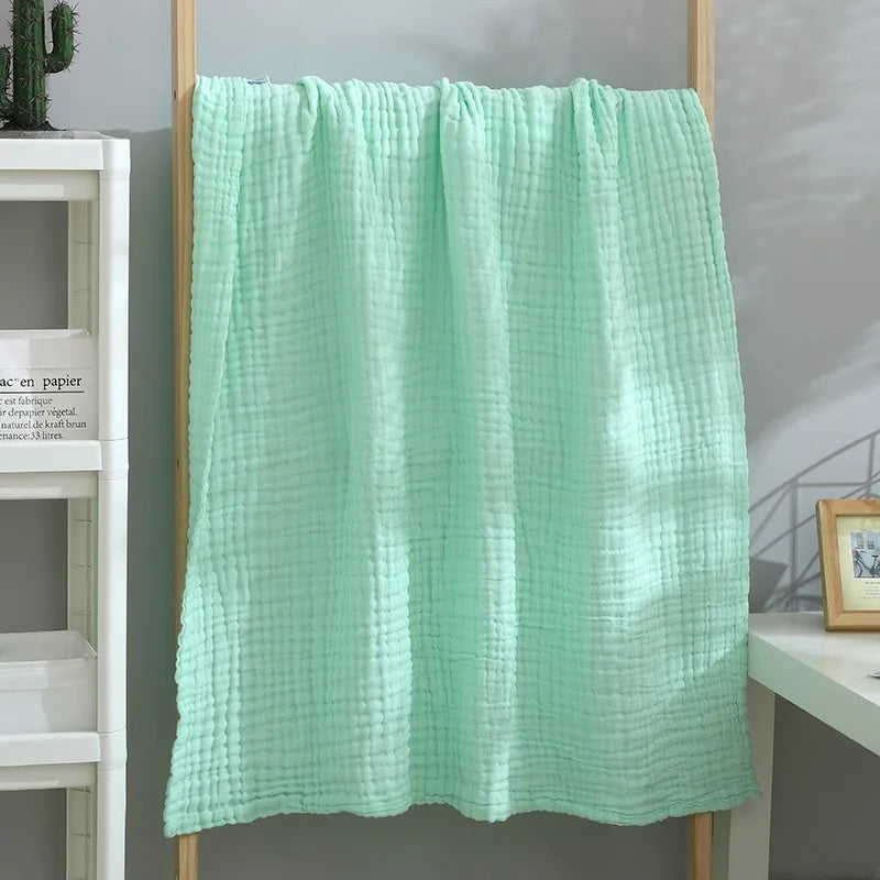 Avon Cotton Knit Throw - 130 x 150cm / Celeste