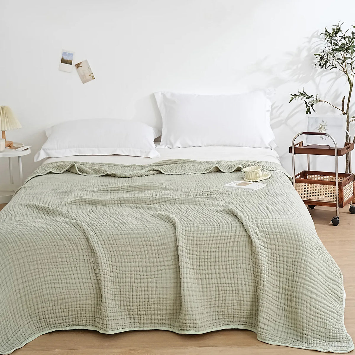 Avon Cotton Knit Throw - 130 x 150cm / Isola
