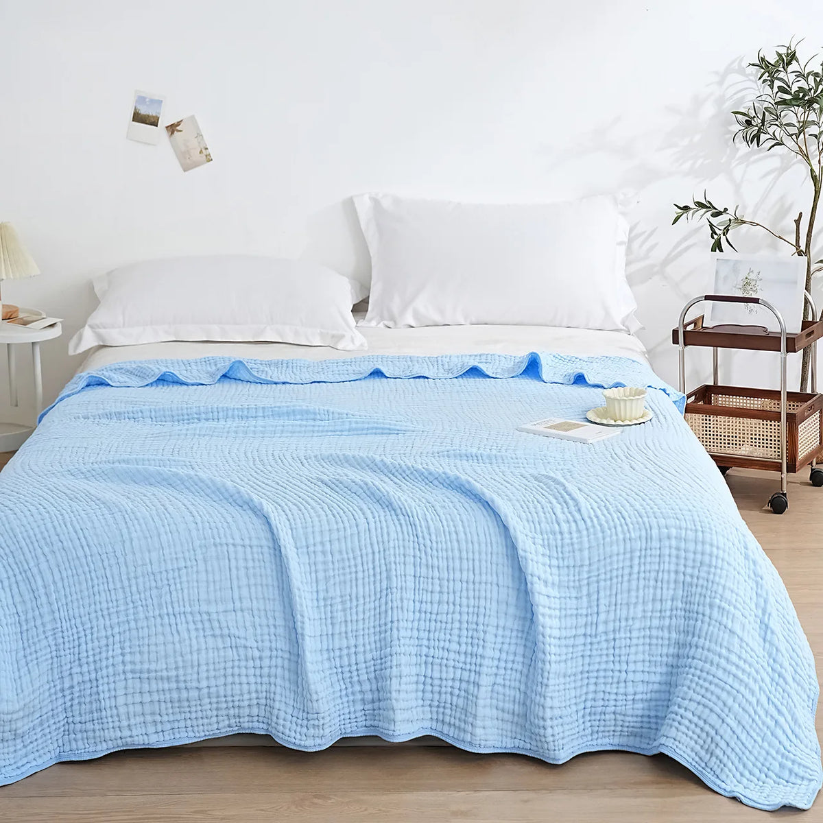 Avon Cotton Knit Throw - 130 x 150cm / Transparent