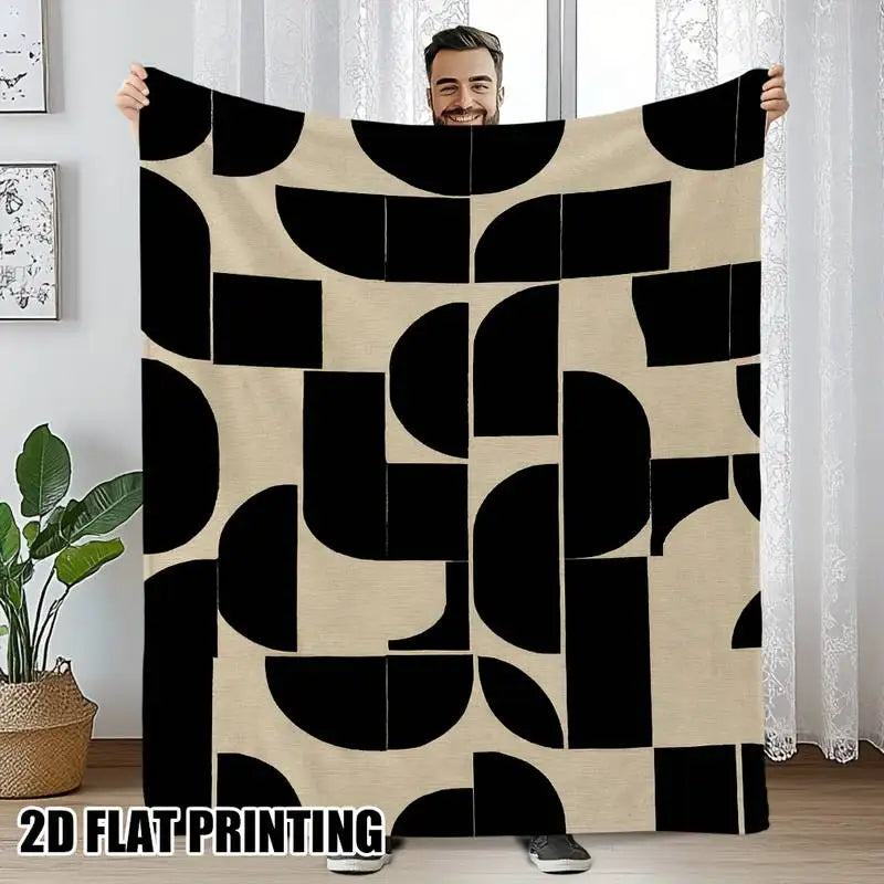 Bauhaus Geometric Throw - 150 x 130cm / Bellagio Lisette