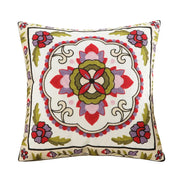 Beaumont Embroidered Cushion Cover - 45 x 45cm Cover Only / Lemon