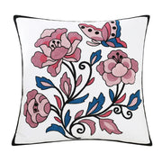 Beaumont Soft-Touch Embroidered Cushion Cover - 45 x 45cm Cover Only / Dark Grey