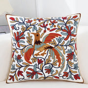 Beaumont Soft-Touch Embroidered Cushion Cover - 45 x 45cm Cover Only / Sky Blue
