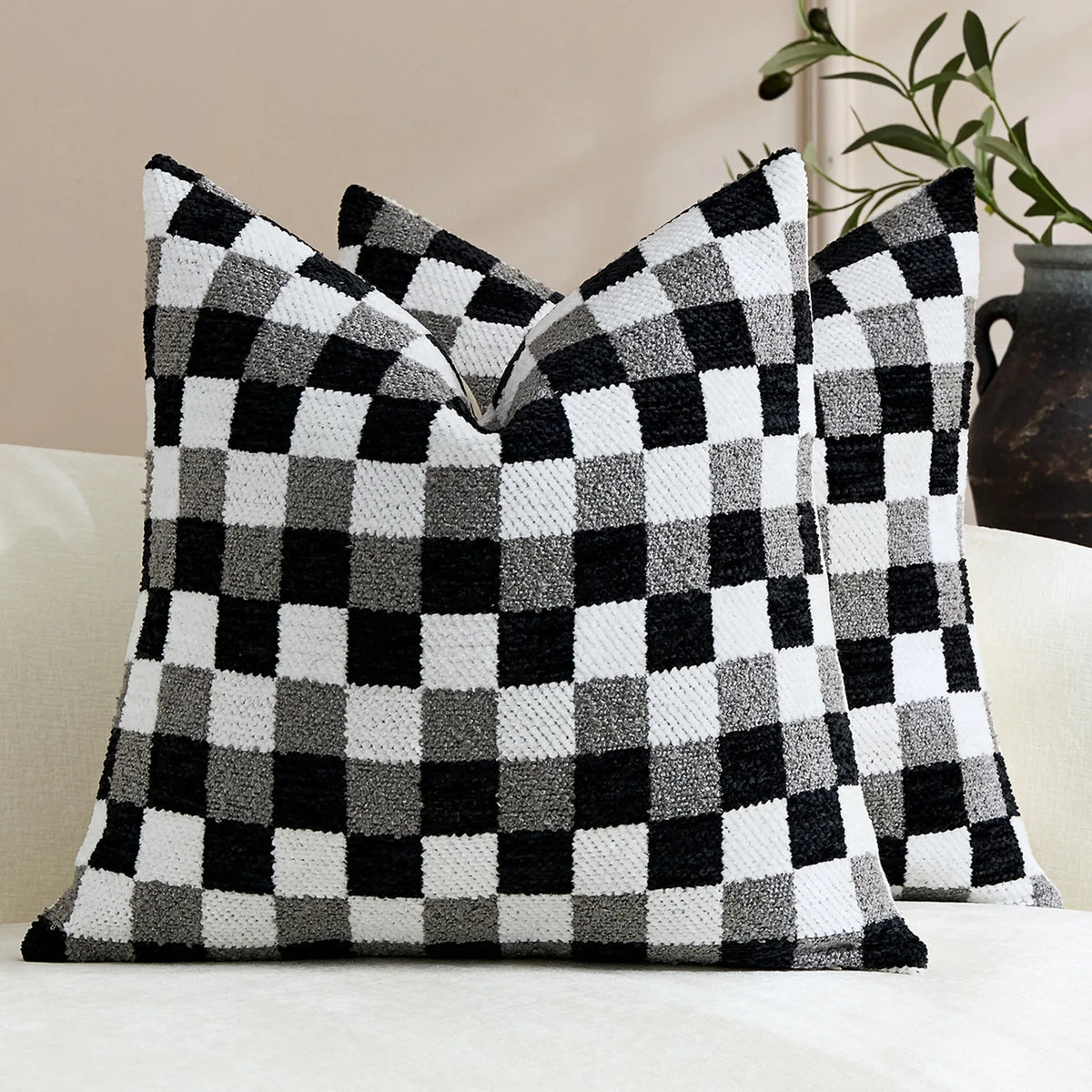 Bellagio Chenille Jacquard Cushion Cover - 30 x 50cm Cover Only / Henley Cavendish