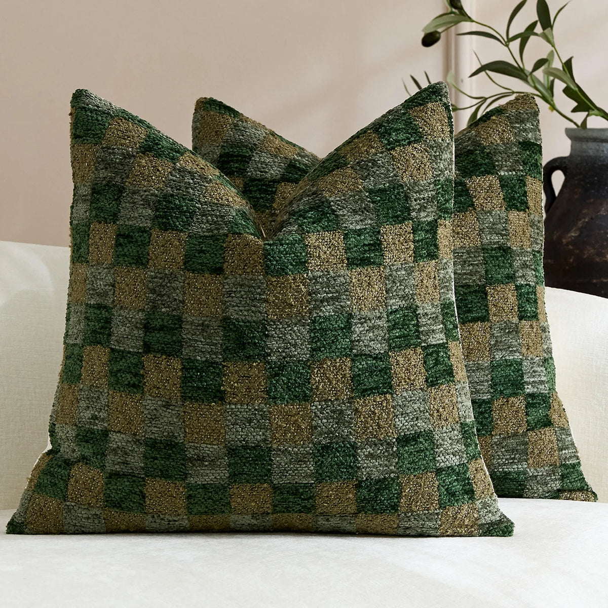 Bellagio Chenille Jacquard Cushion Cover - 30 x 50cm Cover Only / Kensington Atelier