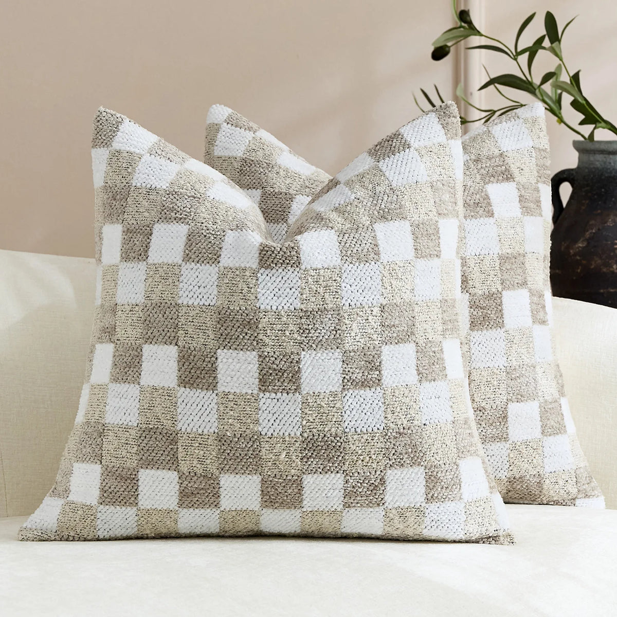 Bellagio Chenille Jacquard Cushion Cover - 30 x 50cm Cover Only / Ravenna Aster